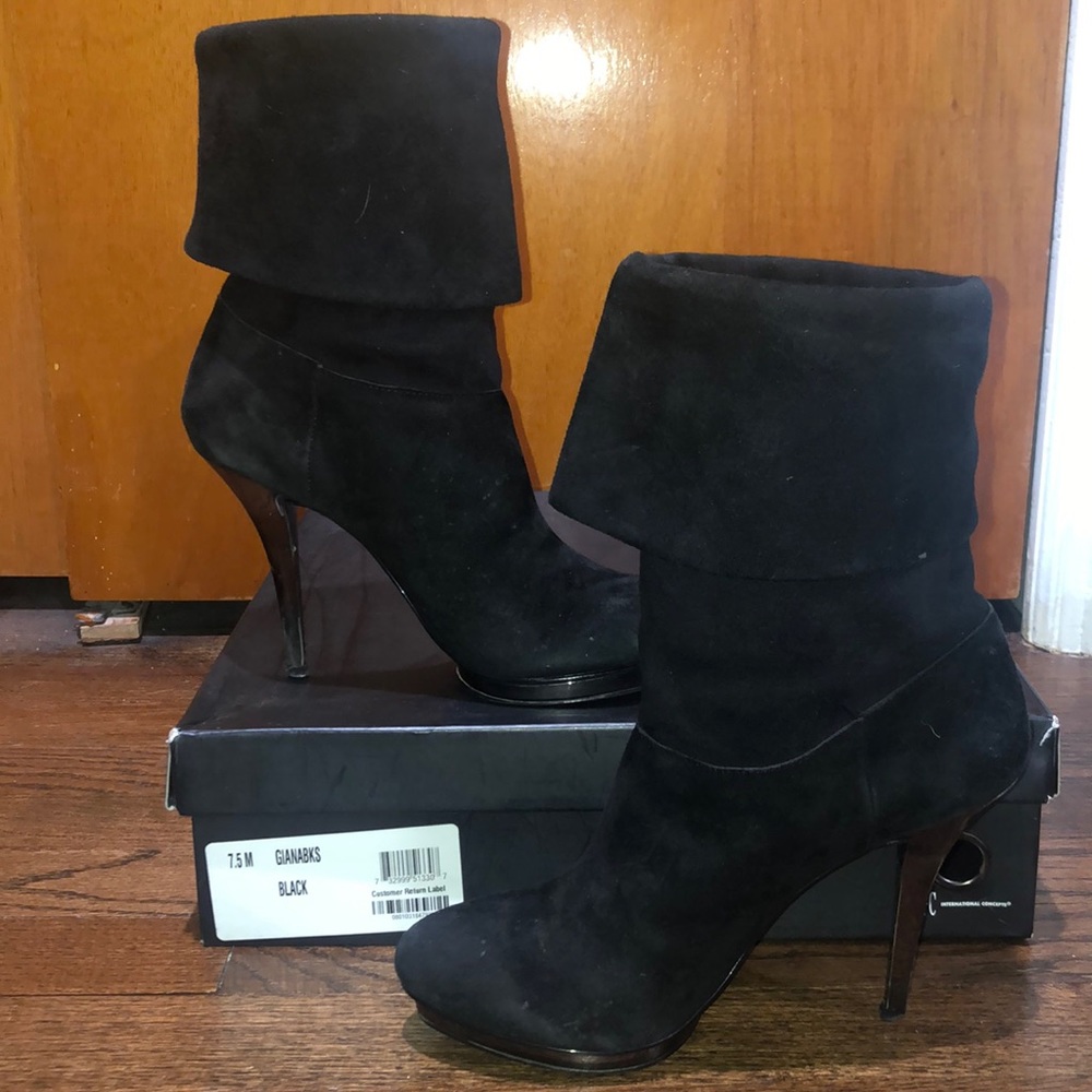 INC Suede Booties